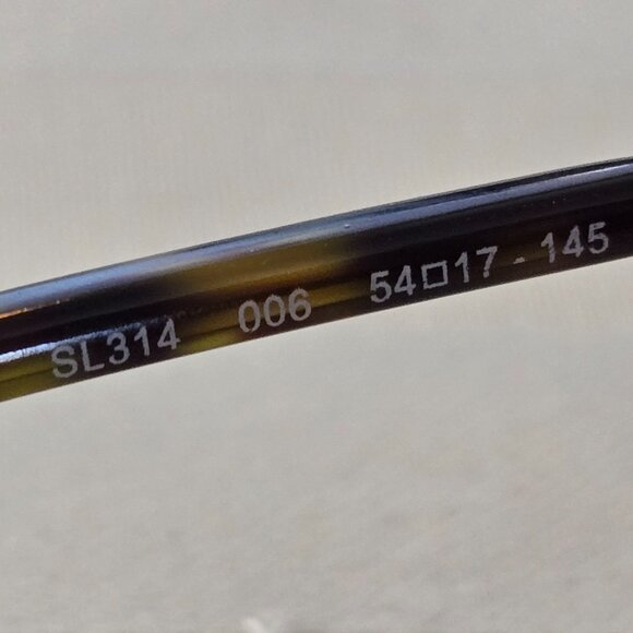 New Yves Saint Laurent SL 314 006 Prescription Glasses Frame - Picture 6 of 6